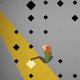 A character climbing a rock wall in mobile game Crux